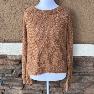 Free People Tan Knit Sweater